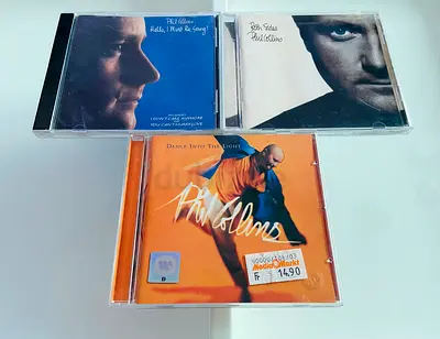 3 Phil Collins Music CD’s