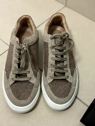 Suitsupply suede and felt sneakers, size42 — light brown/beige, hardly used