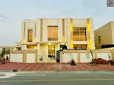 Villa with all electricity, water, and air conditioning included, on the main street, ready to move in, in one of Ajman's most prestigious areas. Free
