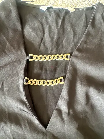 Zara Black dress/top with gold chain detail - gently used