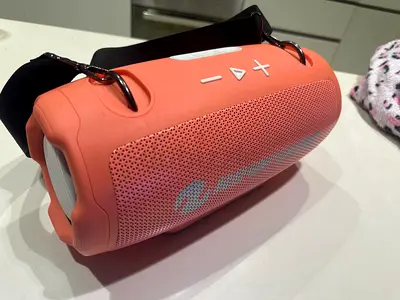 Portable Bluetooth Speaker - Coral, Good Working Condition