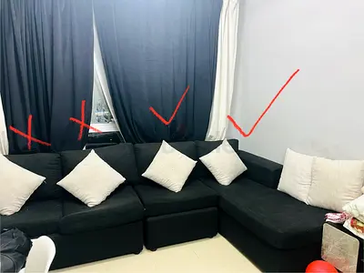 Sofa bed + Single sofa chair for sale