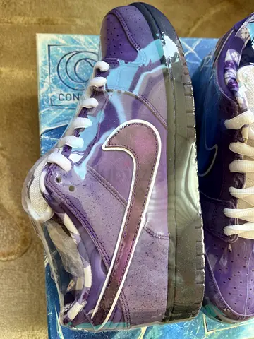 Purple Nike-style Low Top Sneakers - Brand New (wrapped) - Purple Lobster (Special Box) US 10