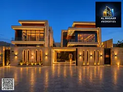 Own a luxurious, modern-designed villa with two floors, a rooftop terrace, and a garden, directly on
