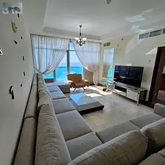 Luxury 3 Bedroom Duplex in Ajman Corniche Residence Sea View Bills Included Internet Gym Pool Parkin