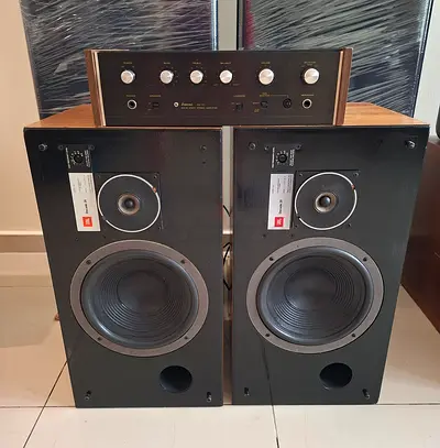 JBL L26 2-way vintage speaker/Sansui au-101.