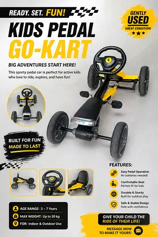 Kids Pedal Go-Kart