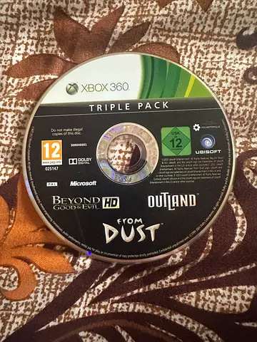 Triple Pack: Outland / From Dust / Beyond Good  Evil HD Xbox 360 (CD ONLY)