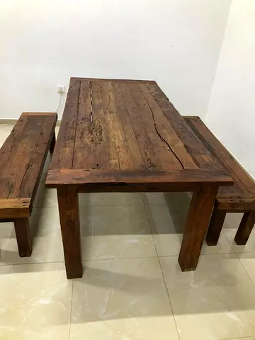 Solidwood dining table With bench set