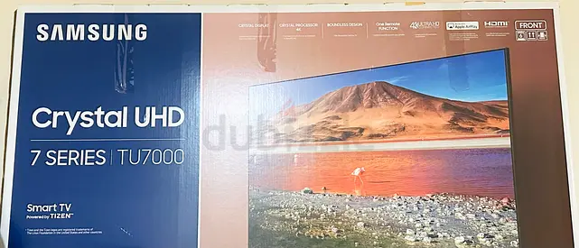Samsung Crystal UHD 7 Series TU7000 43-inch Smart TV (Brand Boxed) +JVC SOUND BAR