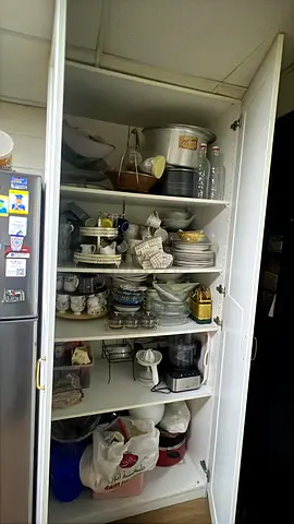 White Kitchen Cabinet / Cupboard with Shelves