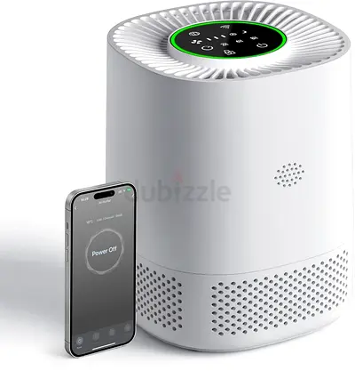 3182 - Smart Air Purifier for Bedroom, H13 HEPA Air Filter with Real Time Air Quality Sensor, Air