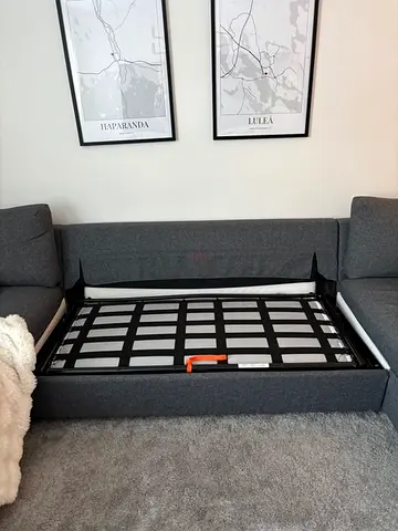 U Shaped pull out Ikea vimle sofa bed and mattress
