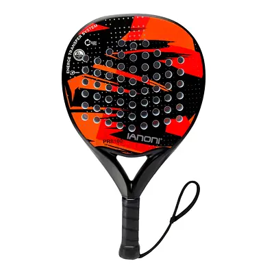 IANONI PR8100 Padel Racket | Carbon Fiber Beginner Racket | Red