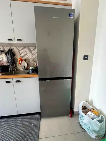Haier stainless steel refrigerator - good condition, selling now