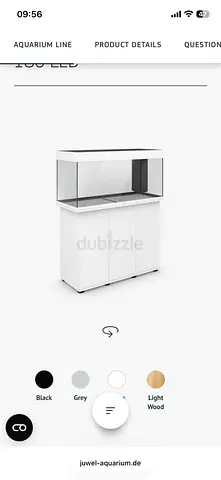 Juwel Aquarium with Cabinet - White, Modern 180 Display cabinet 100cm