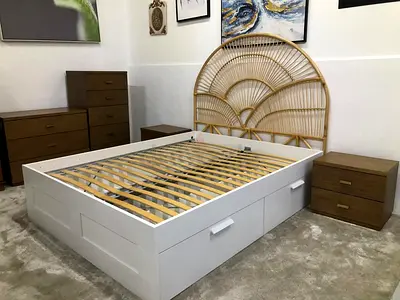IKEA brimnes bed with Four drawer