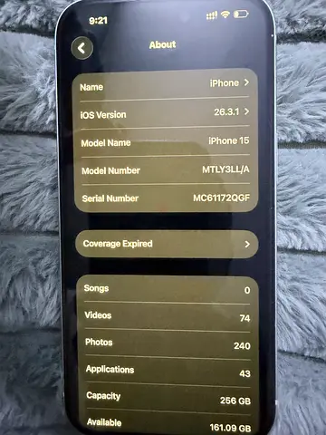 iPhone 15 - 256GB, Good Working Condition