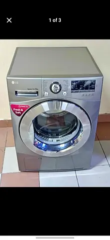 LG Front Load Washing Machine - Silver, Good Working Condition