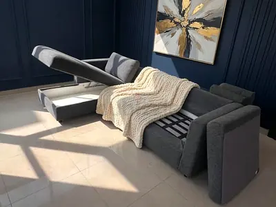 Ikea vimle L shape sofa bed with mattress