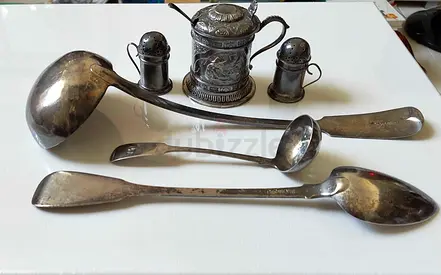 Antique silverware, unique 19th century pieces made in Scotland