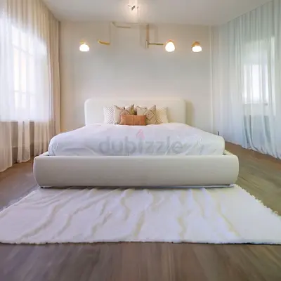 White Plush Bed