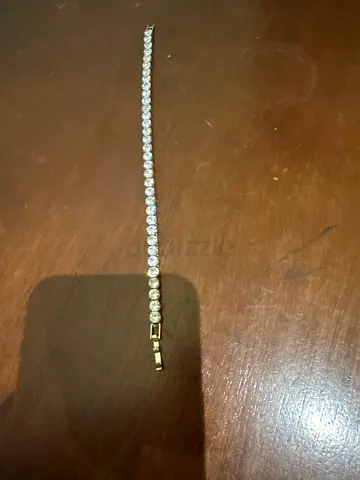 Classic CZ Tennis Bracelet in silver Tone - Preowned