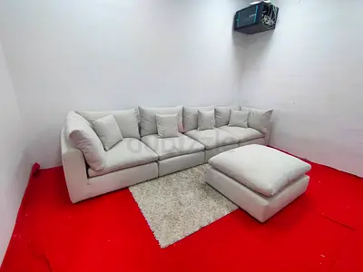 The One Brand cloud modular sofa with ottoman