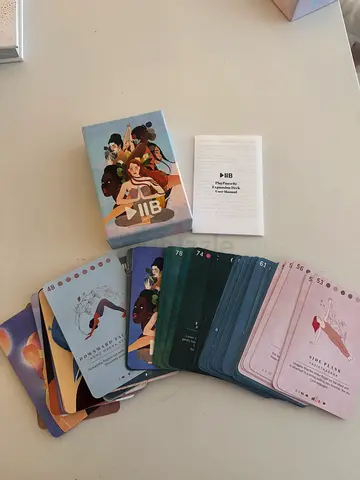 Yoga/spiritual bundle - Set of Illustrated Oracle Cards with Guidebooks, yoga sequencing cards etc