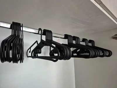 A set of 50 ikea hangers