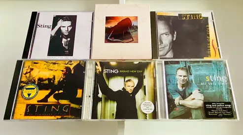 6 Sting Music CD’s