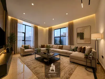 فيلا فاخرة سوبر ديلوكس بتملك حر لجميع الجنسيات ارضي واول ورووف  — السعر شامل التسجيل والتمليك