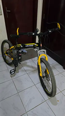 mountain bike – black  yellow, used