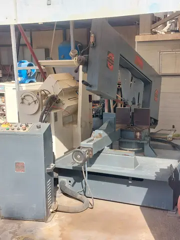 Used Industrial Horizontal Band Saw - Heavy Duty Metal Cutting Machine