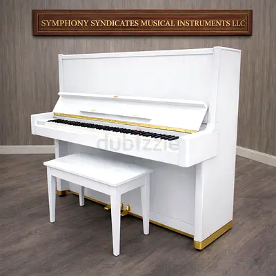 Yamaha U7 White Upright Piano – Elegant Design, Rich Yamaha Tone, Made in Japan 🇯🇵