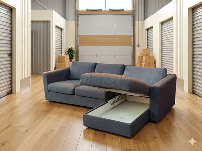 Ikea vimle L shape sofa under storage