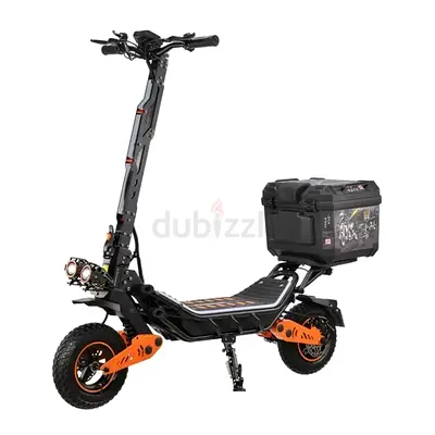 Powerful Off-Road Electric Scooter with Rear Storage Box