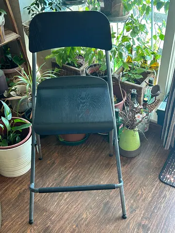 IKEA bar stool with back rest (Black - Franklin) - 63cm