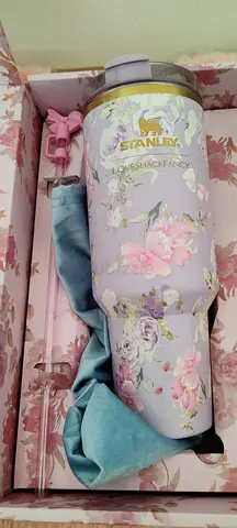 Stanley Floral 30oz Travel Tumbler - Like New