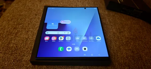 Folded Samsung Galaxy Z Fold 7