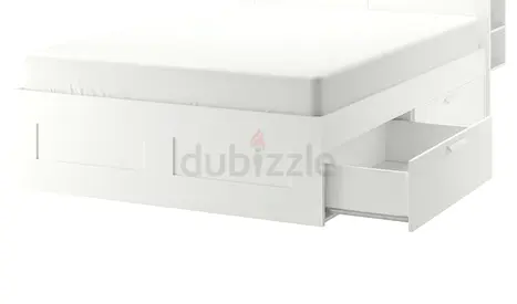 bed with mattress ,four under-bed drawers with medical high quality mattress