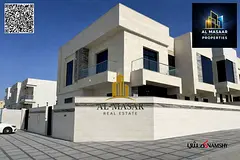 Villa in Al Yasmin, directly on the main street, close to all services, freehold ownership for all n