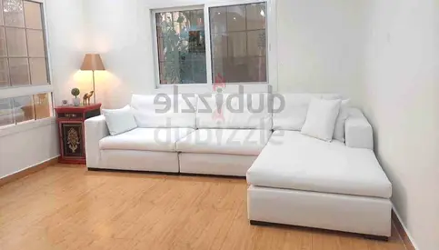Excellent condition marina home white color lshape sofa