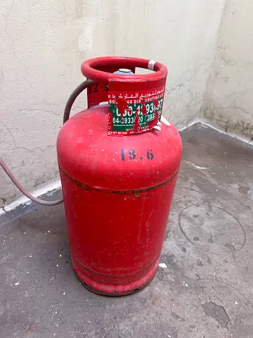 Used Red LPG Gas Cylinder - Working Condition