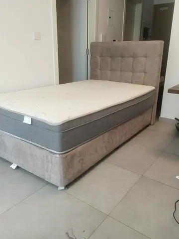 Bed with mattress