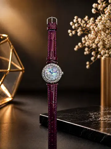 Royal Crown luxury Watches purple leather strap collection