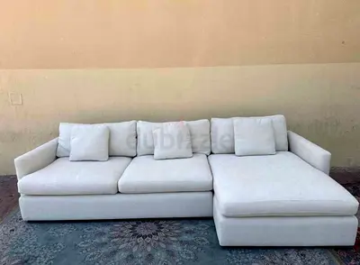 Modern Design velvet Fabric 4 seater L shape sofa customisation available