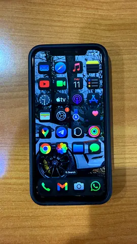 iPhone with protective case - good condition