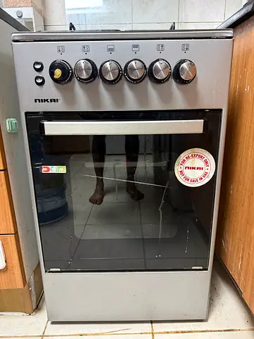 Used Nikai Freestanding Gas Oven and Cooker - 4 Burners, Stainless Steel