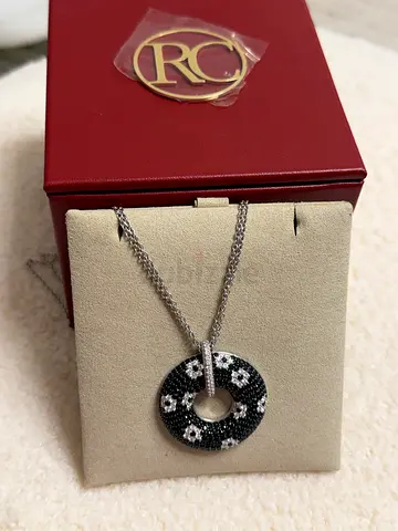 Roberto Coin Necklace Black  White Diamonds